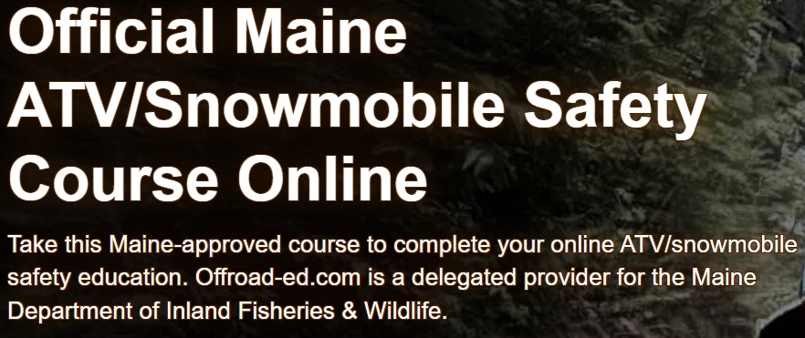 Department of Inland Fisheries & Wildlife Online Safety Course